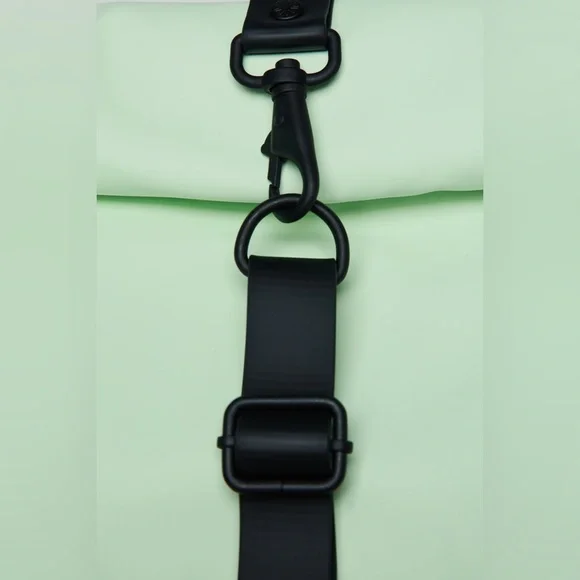 RAINS Waterproof Mineral Mint Rolltop Mini Rucksack Unisex NEW display picture 1